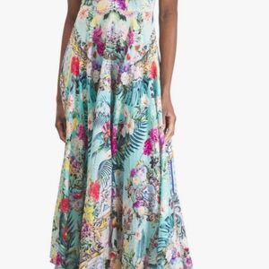 Camilla long dress with tie front Gardens of queluz size large